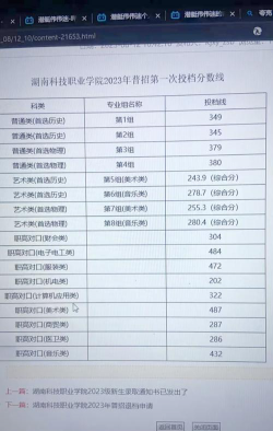 2022湖南电子科技职业学院分数线最低是多少